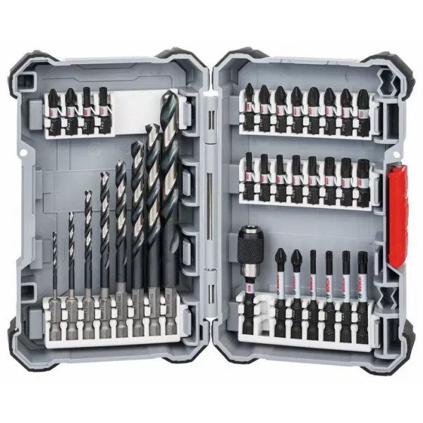 Sada vrtáků a bitů 35ks Pick&Clic – Impact Control Bosch