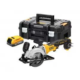 Aku okružní pila na kov Dewalt DCS571E1T, POWERSTACK 115mm, 18V
