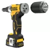 Aku nýtovací kleště DeWalt DCF414E2GT 18V XR 6,4 mm s bezúhlíkovým motorem