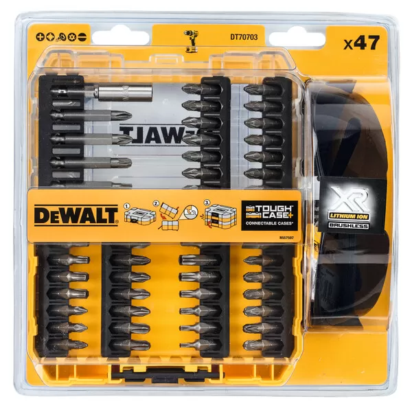 Sada bitů DeWalt DT70703 47 dílů + pracovní brýle