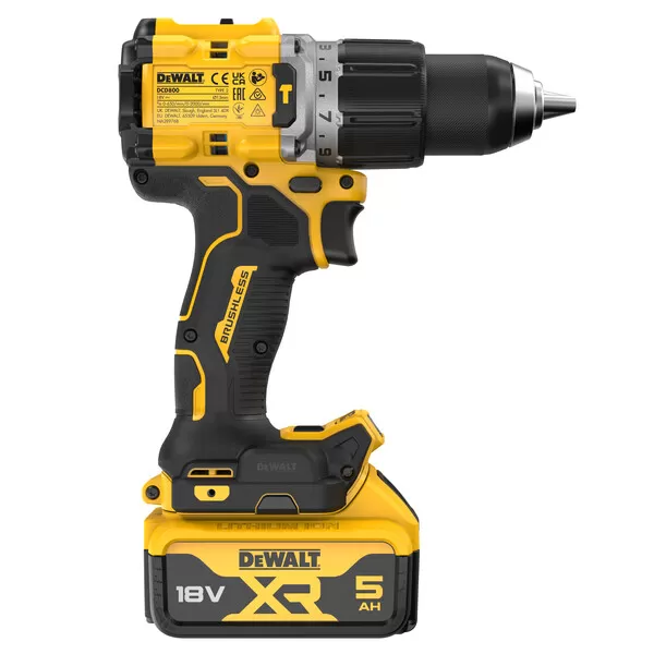 Aku příklepová vrtačka 18V 2x5,0Ah DeWALT DCD805P2T