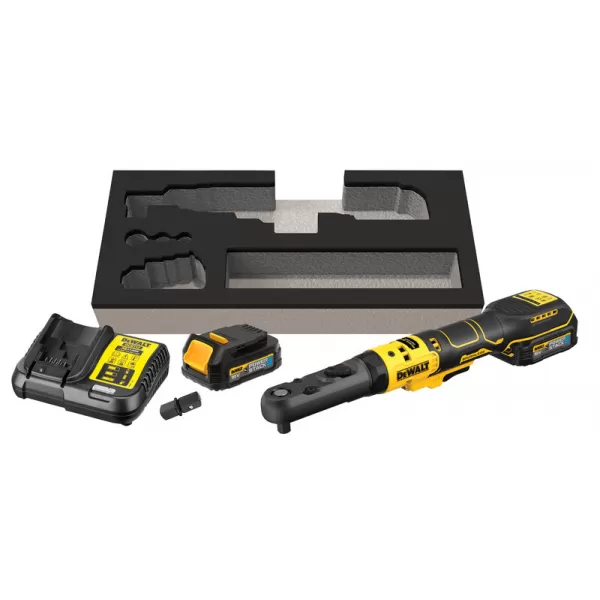 Aku ráčna DeWalt DCF510E2G 18V s 3/8’’+ 1/2” s čtvercovou výměnnou hlavou