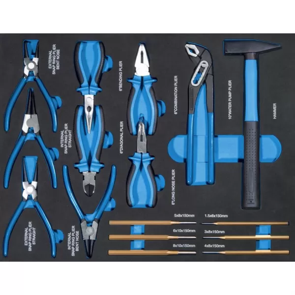 Vozík dílenský Güde GW7 Black Line s vybavením 226ks