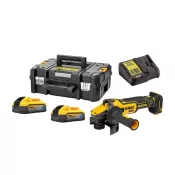 Úhlová bruska Dewalt bezuhlíková DCG405H2T 125mm POWERSTACK 18 V 2 x 5.0Ah