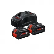 Startovací sada Bosch 2 x 18V + 8,0 PROCORE+,nabíječka GAL18V160 Professional, krabice