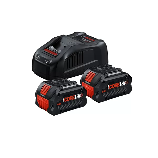Startovací sada Bosch 2 x 18V + 8,0 PROCORE+,nabíječka GAL18V160 Professional, krabice