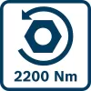 Aku rázový utahovák Bosch GDS 18V-1600 HC Professional 2 x aku 8,0Ah 06019M1002