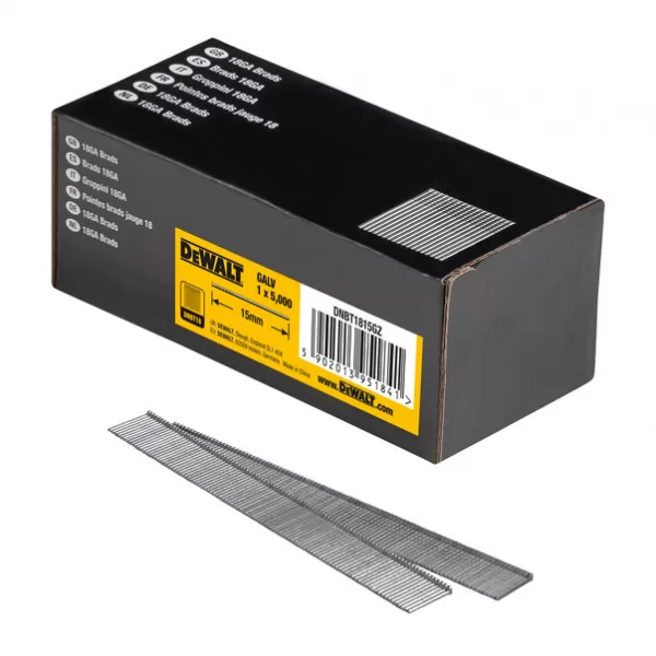 Zinkované hřebíky 1,25 x 15 mm 5000 ks DeWalt pro DCN680