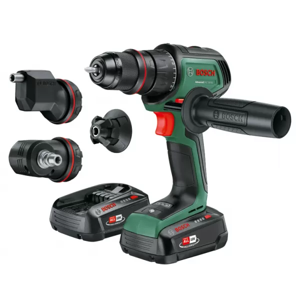 Aku vrtačka Bosch AdvancedDrill 18V-80 Quicksnap (2x 2,5 Ah) + AL18V-44 (Set - 3 nástavce)