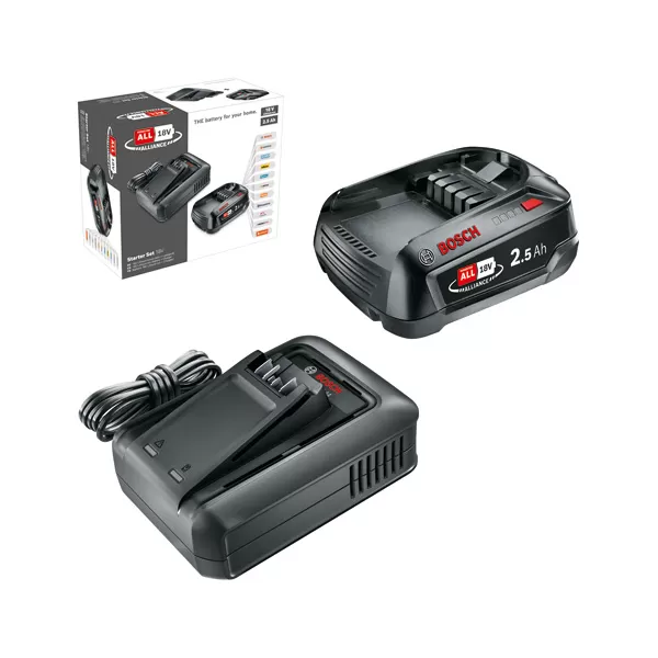 Nabíječka + akumulátor Bosch Starter Set 18V (1 x 2.5Ah + AL 18V-44)
