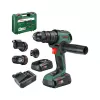 Aku příklepová vrtačka Bosch AdvancedImpact 18V-80 Quicksnap (2x 2,5 Ah) + AL18V-44 (Set - 3 násta