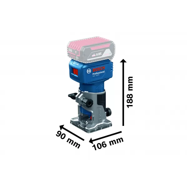 Aku ohraňovací frézka Bosch GLF 18V-8 Professional 06016C6000