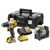 Aku sada nářadí DeWalt DCK212D2T 12V, 2 x aku 2,0Ah