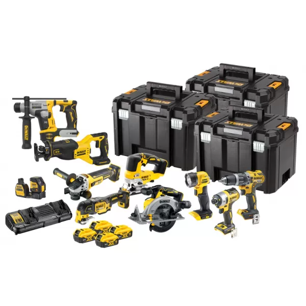 Aku sada nářadí DeWalt DCK1012P4T 18V, 4 x aku 5,0Ah
