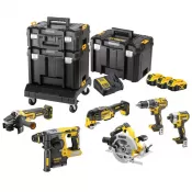 Aku sada nářadí DeWalt DCK865P4T 18V, 4 x aku 5,0Ah