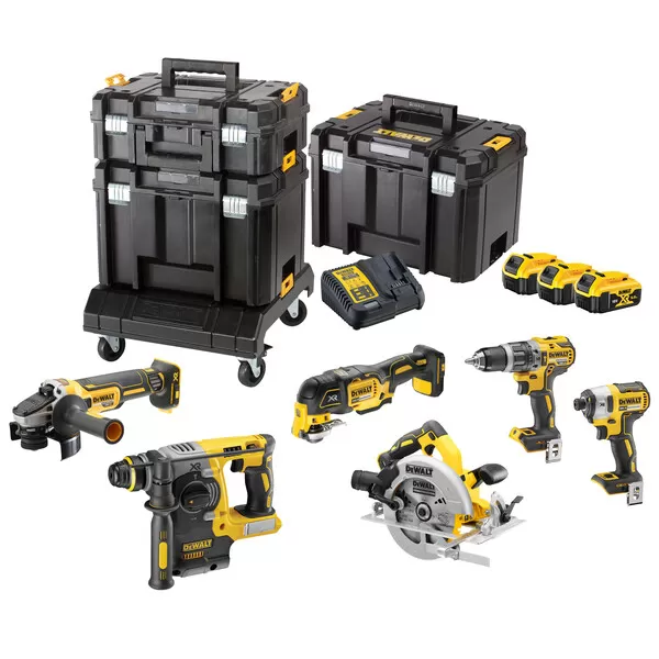 Aku sada nářadí DeWalt DCK865P4T 18V, 4 x aku 5,0Ah
