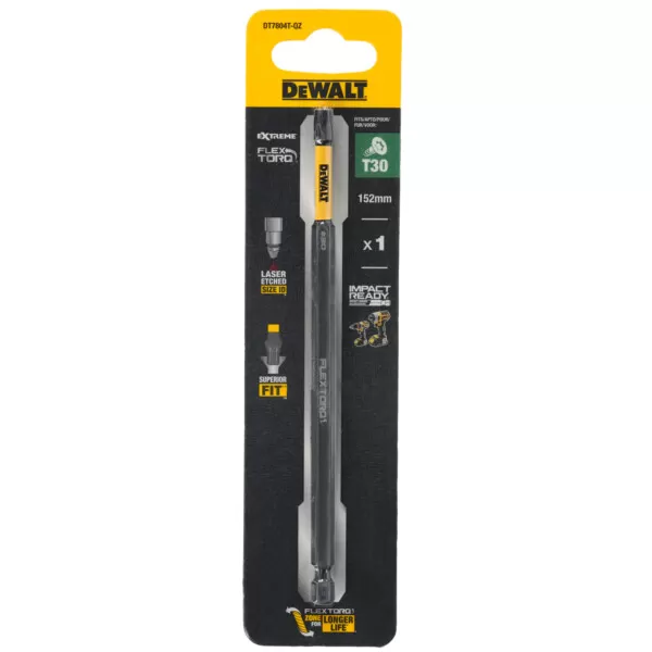 Bit DeWalt DT7804T T30, 152mm FLEXTORQ, 1ks