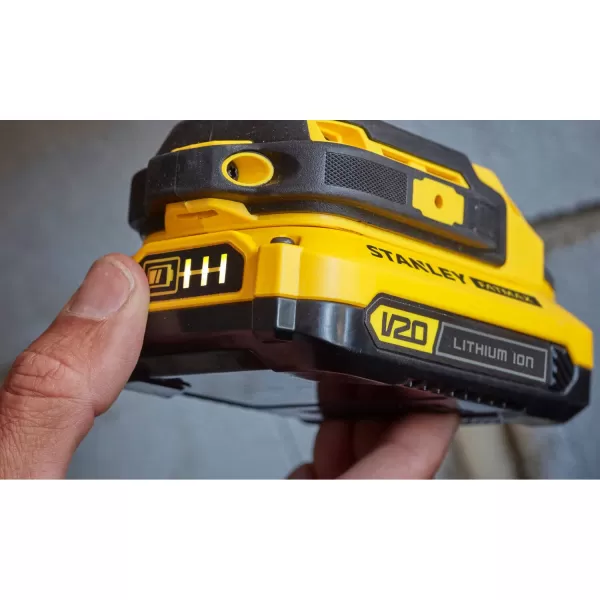 Aku vrtačka s příklepem Stanley FATMAX® SFMCD711C2S, V20, 2 x 1.5 Ah 18 V