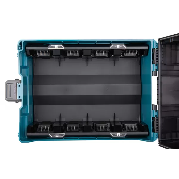 Napájecí adaptér v systeineru makpac Makita BCC01, pro 8 akmulátorů XGT