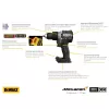 Aku sada DeWalt McLaren DCK200MP2T, 2 x 5.0 Ah akumulátor, nabáječka, kufr Tstak