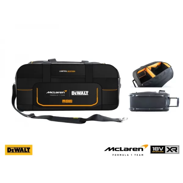 Sportovní taška na nářadí DeWalt McLaren DWST83522-9, 28" s výsuvnou rukojetí a kolečky
