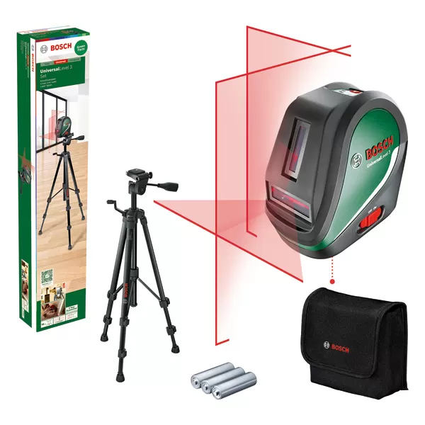 Křížový laser + stativ Bosch UniversalLevel 3 (Set)
