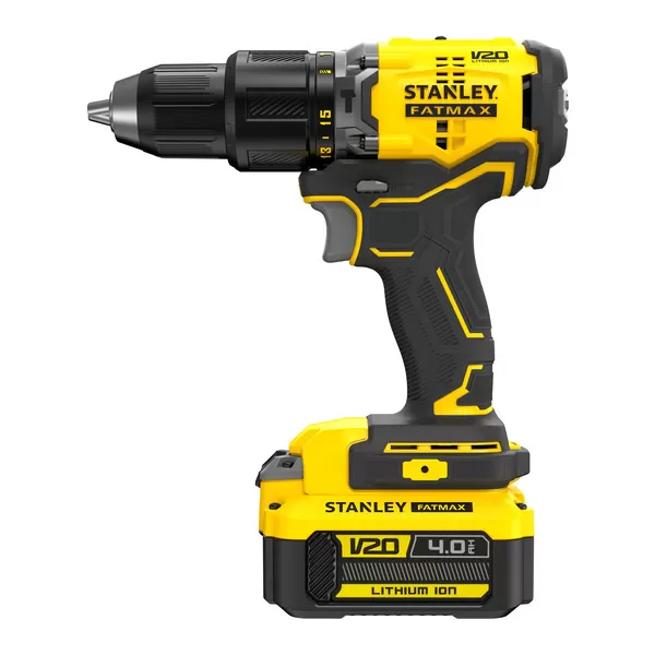 Aku bezuhlíková vrtačka s příklepem Stanley FATMAX® SFMCD715M2K, V20, 2 x 4.0 Ah 18 V
