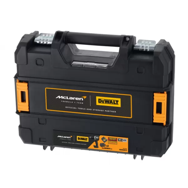 Aku příklepová vrtačka DeWalt McLaren DCD85MP2T , 2 x 5.0 Ah akumulátor, nabáječka, kufr Tstak
