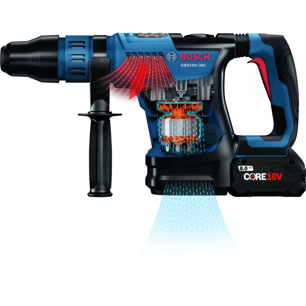 Aku kladivo Bosch GBH 18V-36 C Professional 2x8,0Ah (SDS-max) 0611915002