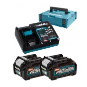 Sada akumulátorů Li-ion XGT 40V 2ks BL4020+1ks DC40RA+ Makpac