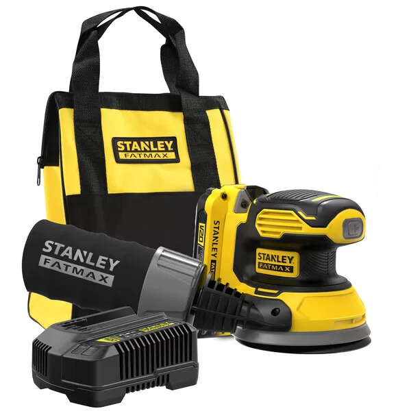 Aku excentrická bruska Stanley FATMAX® SFMCW220D1S, V20, 1 x 2.0 Ah