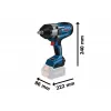 Aku rázový utahovák Bosch GDS 18V-1000 Professional 2x5,0Ah 06019J8304