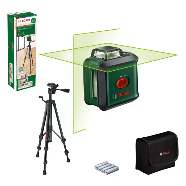 Křížový laser 360˚ + stativ + držák Bosch UniversalLevel 360 (Premium Set MM3) 0603663E07