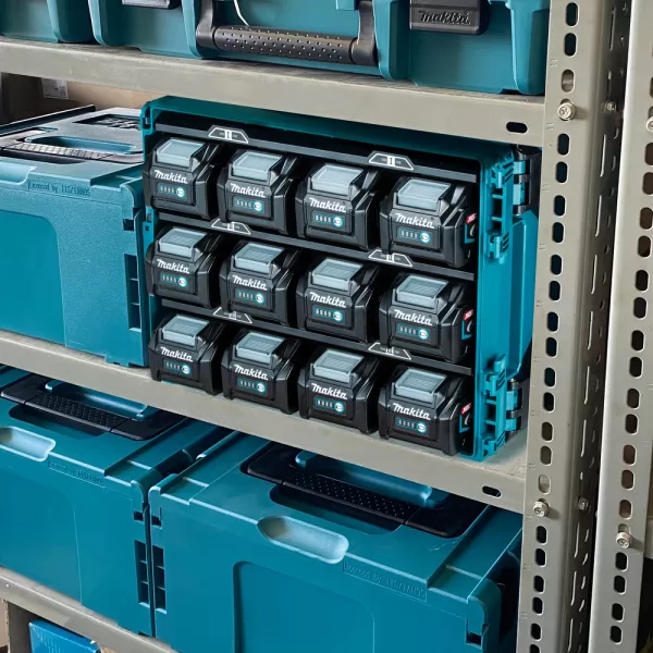 Napájecí adaptér v systeineru makpac Makita BCC02, pro 12 akmulátorů XGT