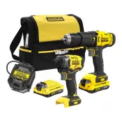 Aku kombinovaná sada 18V Stanley FATMAX® SFMCK465D2S, V20, 2x 2.0 Ah