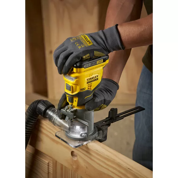 Aku bezuhlíková frézka 8 mm Stanley FATMAX® SFMCW400B, V20, bez baterie a nabíječky 18 V