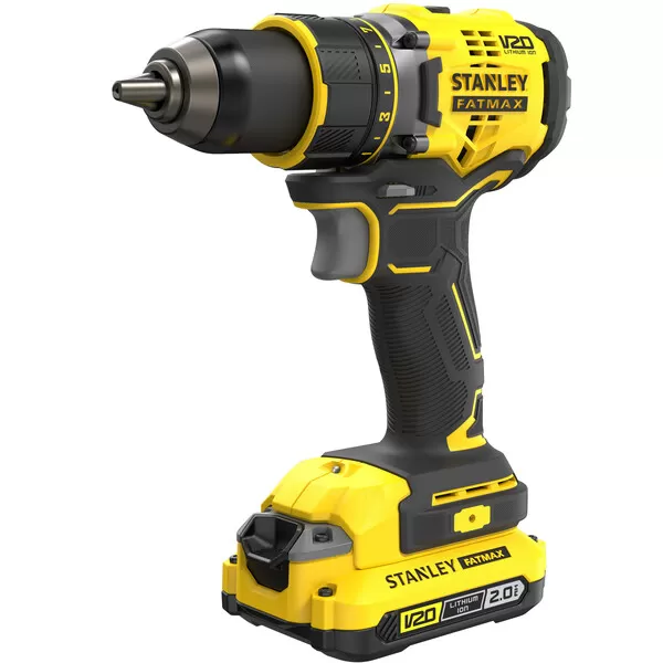 Aku bezuhlíková vrtačka Stanley FATMAX® SFMCD720D2K, V20, 2 x 2.0 Ah 18 V