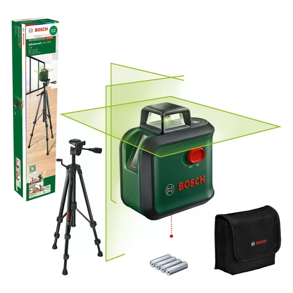Křížový laser 360˚ + stativ AdvancedLevel 360 + TT 150, 0603663B07