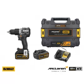 Aku příklepová vrtačka DeWalt McLaren DCD85MP2T , 2 x 5.0 Ah akumulátor, nabáječka, kufr Tstak