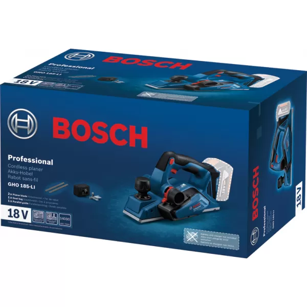 Aku hoblík Bosch GHO 185-LI Professional (solo) 06015B5021