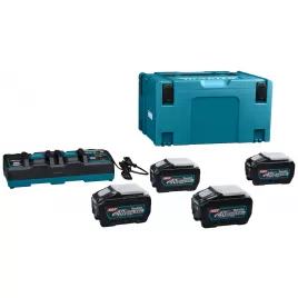 Sada akumulátorů Li-ion XGT 40V 4ks BL4050F+1ks DC40RB + Makpac