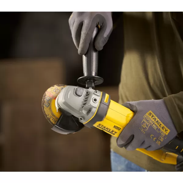 Aku úhlová bruska Stanley FATMAX® SFMCG300B, V20, bez baterie a nabíječky 18 V