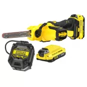 Aku prstová bruska Stanley FATMAX® SFMCE210D2K, V20, 2 x 2.0 Ah 18 V