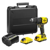 Aku bezuhlíková vrtačka Stanley FATMAX® SFMCD710D2K, V20, 2 x 2.0 Ah 18 V