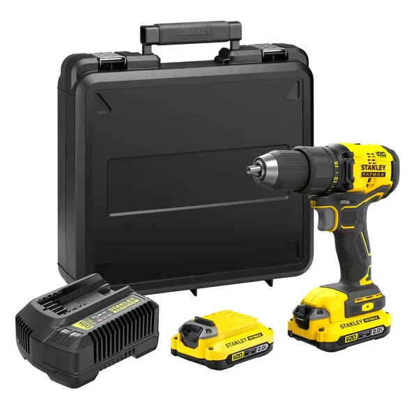Aku bezuhlíková vrtačka Stanley FATMAX® SFMCD710D2K, V20, 2 x 2.0 Ah 18 V