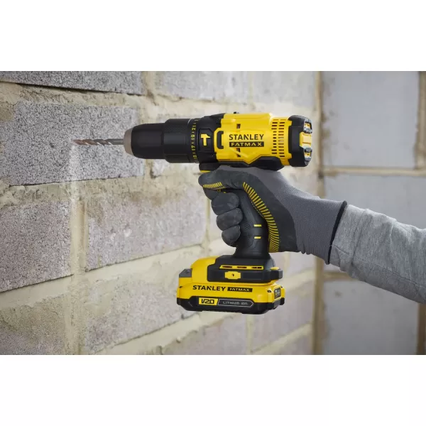 Aku vrtačka s příklepem Stanley FATMAX® SFMCD711C2S, V20, 2 x 1.5 Ah 18 V