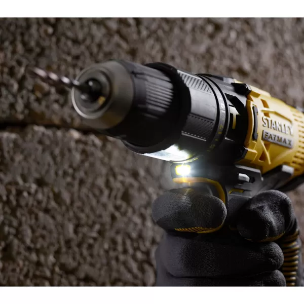 Aku vrtačka s příklepem Stanley FATMAX® SFMCD711C2S, V20, 2 x 1.5 Ah 18 V