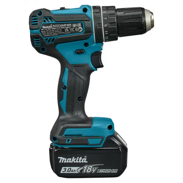 Aku vrtačka s příklepem Makita DHP485SFJ, 18V, 2x3,0Ah