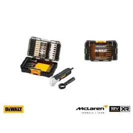 Sada příslušenství 33 dílů DeWalt DT70782 s pravoúhlým nástavcem, v malém pouzdře Tough Case