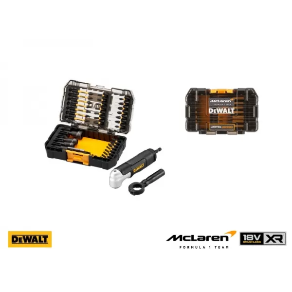 Sada příslušenství 33 dílů DeWalt DT70782 s pravoúhlým nástavcem, v malém pouzdře Tough Case